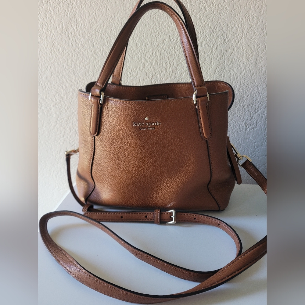 KATE SPADE COGNAC CROSSBODY BAG